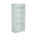 First 4 Shelf Wooden Bookcase 800x450x1800mm White KF803737