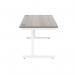 Astin Rectangular Single Upright Cantilever Desk 1400x800x730 Alaskan Grey OakArctic White KF803747 KF803747
