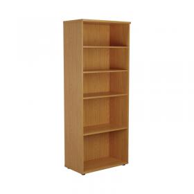 First 4 Shelf Wooden Bookcase 800x450x2000mm Nova Oak KF803751 KF803751