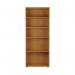 First 4 Shelf Wooden Bookcase 800x450x2000mm Nova Oak KF803751 KF803751