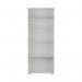 First 4 Shelf Wooden Bookcase 800x450x2000mm White KF803768 KF803768