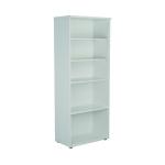 First 4 Shelf Wooden Bookcase 800x450x2000mm White KF803768 KF803768