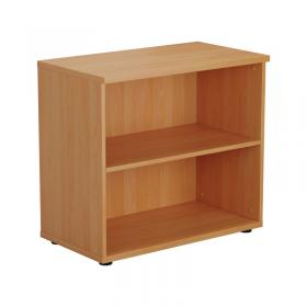 First 1 Shelf Wooden Bookcase 800x450x700mm Beech KF803775 KF803775