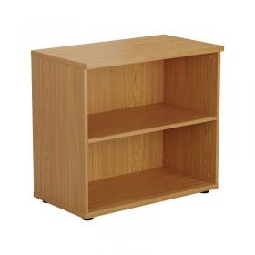 VOW First 1 Shelf Wooden Bookcase 800x450x730mm Nova Oak KF803782 KF803782