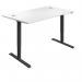 First Economy Single Motor SitStand Desk 1200x800x705-1220mm WhiteBlack KF803795 KF803795