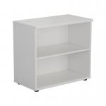 First 1 Shelf Wooden Bookcase 800x450x700mm White KF803799 KF803799