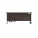 Jemini Radial Right Hand Double Upright Cantilever Desk 1800x1200x730mm Dark Walnut/Black KF803805 KF803805