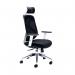 Arista Stealth High Back Chair with Headrest Adjustable Arms Black/White KF80382 KF80382