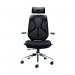 Arista Stealth High Back Chair with Headrest Adjustable Arms Black/White KF80382 KF80382