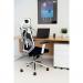 Arista Stealth High Back Chair with Headrest Adjustable Arms Black/White KF80382 KF80382