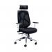 Arista Stealth High Back Chair with Headrest Adjustable Arms BlackWhite KF80382 KF80382