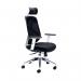 Arista Stealth High Back Chair with Headrest Adjustable Arms BlackWhite KF80382 KF80382
