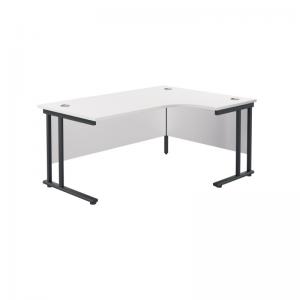 VOW Jemini Radial Right Hand Double Upright Cantilever Desk