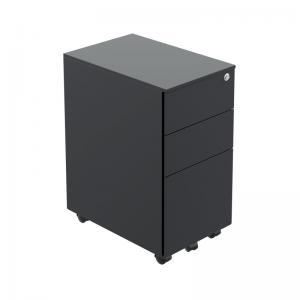 VOW Jemini Slimline Pedestal Steel Black KF80388 KF80388