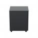 Jemini Slimline Pedestal Steel Black KF80388 KF80388