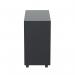 Jemini Slimline Pedestal Steel Black KF80388 KF80388