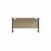 Jemini Rectangular Single Upright Cantilever Desk 1200x600x730mm MapleBlack KF803898 KF803898