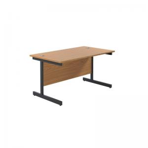 VOW Jemini Rectangular Single Upright Cantilever Desk 1200x800x730mm