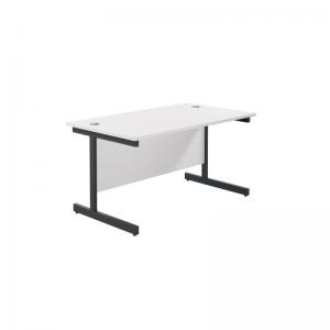 VOW Jemini Rectangular Single Upright Cantilever Desk 1200x800x730mm