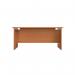 Jemini Rectangular Panel End Desk 1200x800x730mm Beech KF804345 KF804345