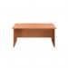 Jemini Rectangular Panel End Desk 1200x800x730mm Beech KF804345 KF804345