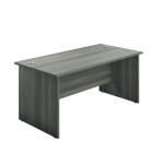 Jemini Rectangular Panel End Desk 1200x800x730mm Grey Oak KF804352 KF804352