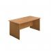 Jemini Rectangular Panel End Desk 1200x800x730mm Nova Oak KF804369 KF804369