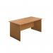 Jemini Rectangular Panel End Desk 1200x800x730mm Nova Oak KF804369 KF804369