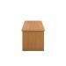 Jemini Rectangular Panel End Desk 1200x800x730mm Nova Oak KF804369 KF804369