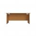 Jemini Rectangular Panel End Desk 1200x800x730mm Nova Oak KF804369 KF804369