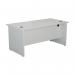 Jemini Rectangular Panel End Desk 1200x800x730mm White KF804376 KF804376