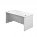 Jemini Rectangular Panel End Desk 1200x800x730mm White KF804376 KF804376