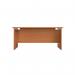 Jemini Rectangular Panel End Desk 1400x800x730mm Beech KF804406 KF804406