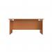 Jemini Rectangular Panel End Desk 1400x800x730mm Beech KF804406 KF804406