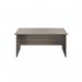 Jemini Rectangular Panel End Desk 1400x800x730mm Grey Oak KF804413 KF804413