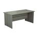 Jemini Rectangular Panel End Desk 1400x800x730mm Grey Oak KF804413