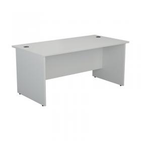 VOW Jemini Rectangular Panel End Desk 1400x800x730mm White KF804437 KF804437