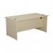 Jemini Rectangular Panel End Desk 1400x800x730mm Maple KF804444 KF804444