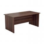 Jemini Rectangular Panel End Desk 1400x800x730mm Dark Walnut KF804451 KF804451