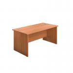 Jemini Rectangular Panel End Desk 1600x800x730mm Beech KF804468 KF804468