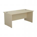 Jemini Rectangular Panel End Desk 1600x800x730mm Maple KF804505 KF804505