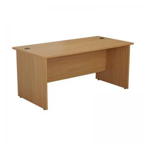 VOW Jemini Rectangular Panel End Desk 1800x800x730mm Nova Oak KF804543