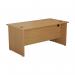 Jemini Rectangular Panel End Desk 1800x800x730mm Nova Oak KF804543 KF804543