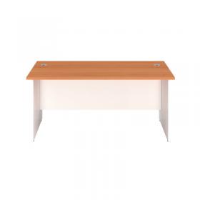 Jemini Rectangular Panel End Desk 1200x800x730mm Beech KF804642 KF804642