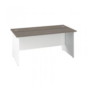 VOW Jemini Rectangular Panel End Desk 1200x800x730mm Grey Oak KF804659 KF804659
