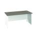 Jemini Rectangular Panel End Desk 1200x800x730mm Grey Oak/White KF804659