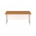 Jemini Rectangular Panel End Desk 1200x800x730mm Nova Oak KF804666 KF804666