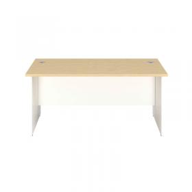 Jemini Rectangular Panel End Desk 1200x800x730mm Maple KF804680 KF804680