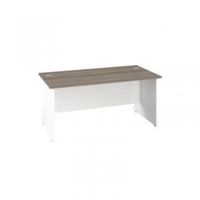 Jemini Rectangular Panel End Desk 1400x800x730mm Grey Oak KF804710 KF804710