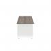 Jemini Rectangular Panel End Desk 1400x800x730mm Grey Oak KF804710 KF804710